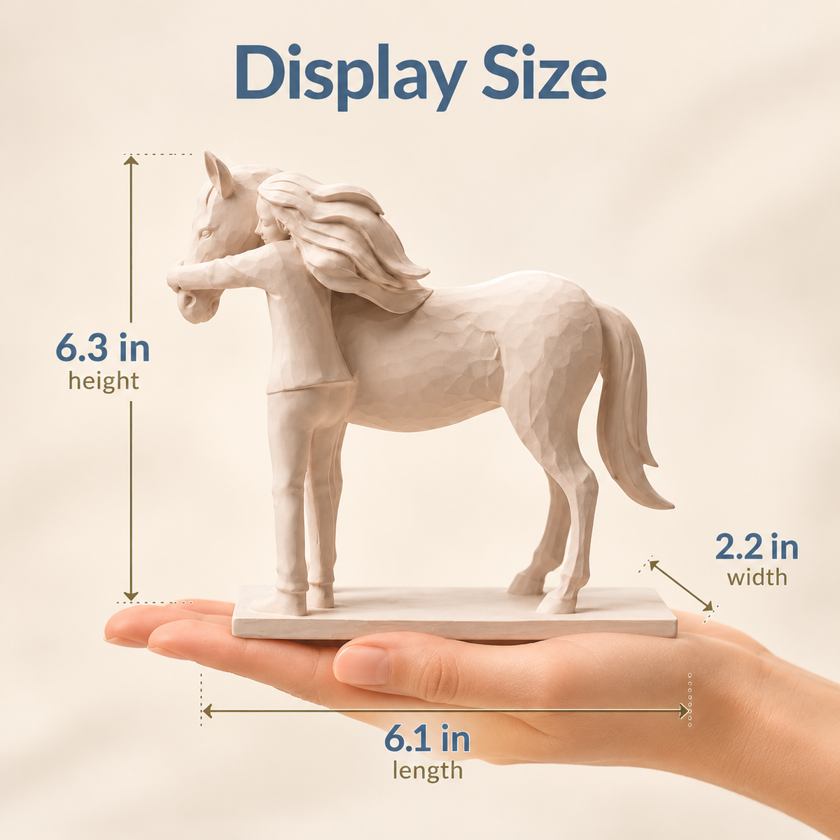 Horse Figurine White