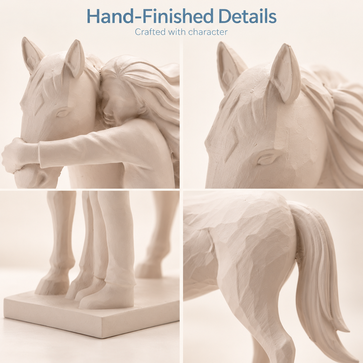 Horse Figurine White