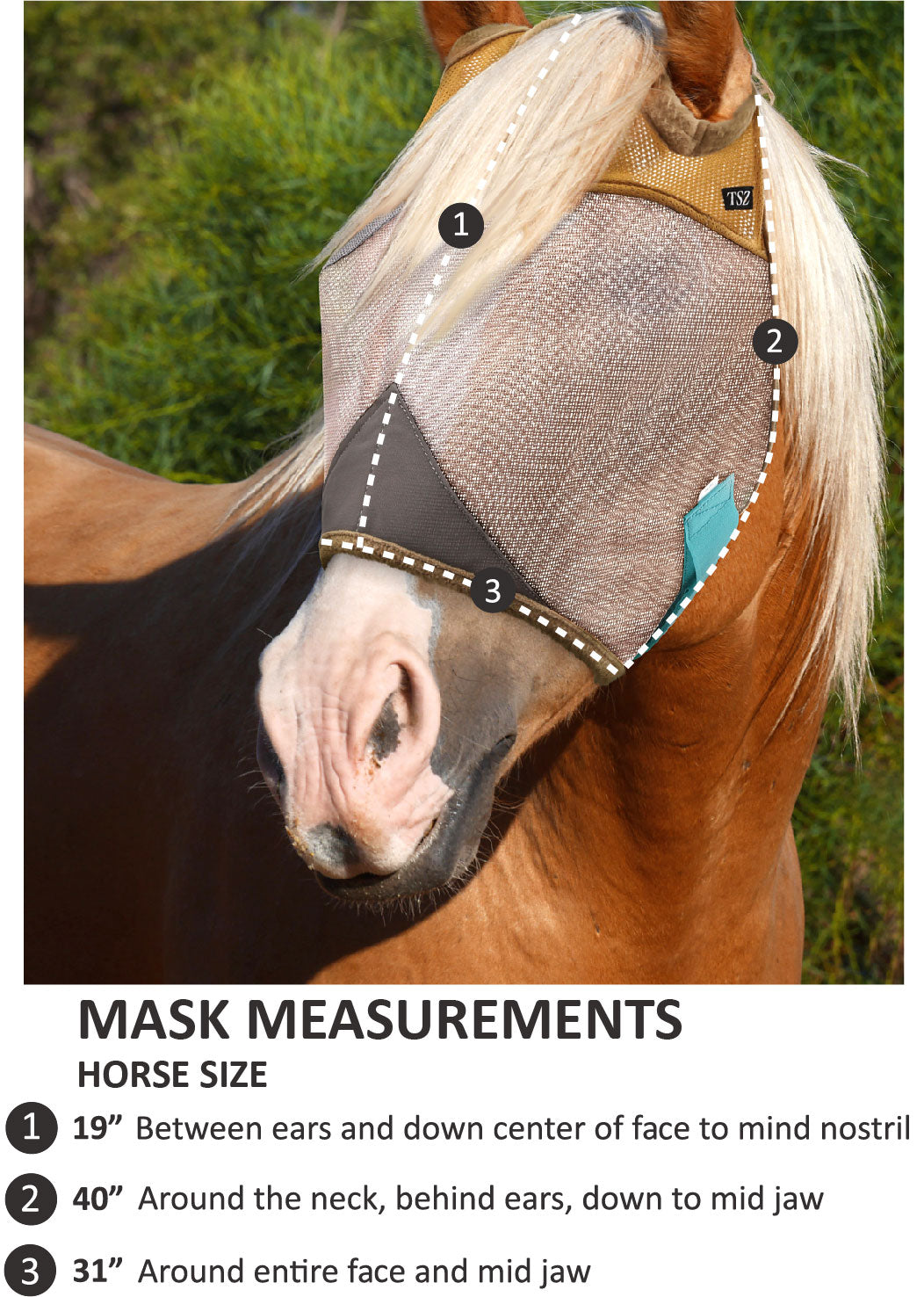 Horse Fly Mask with Nose Cover