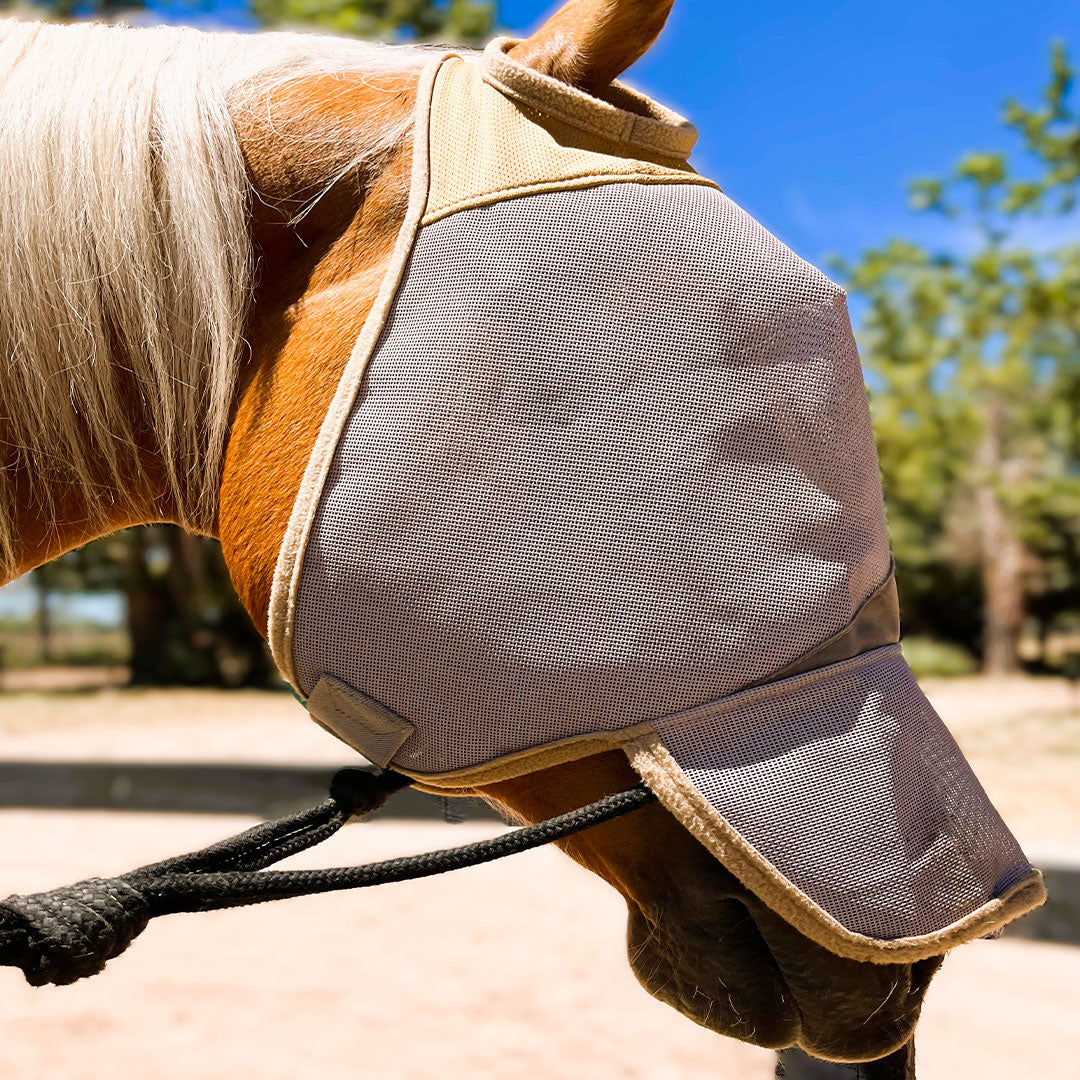 Horse Fly Mask with Nose Cover