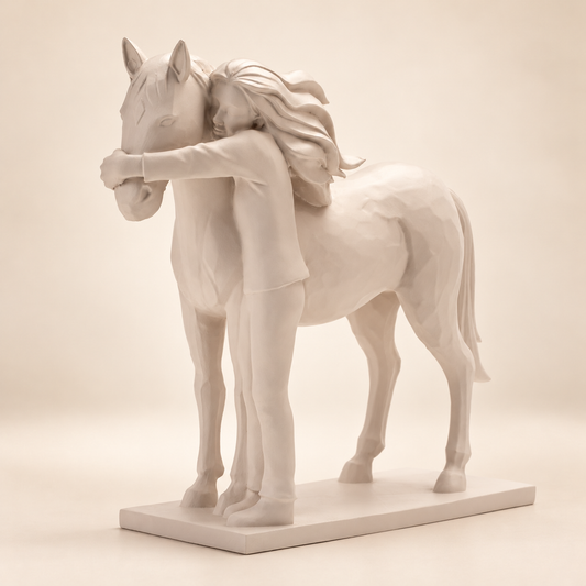 Horse Figurine White
