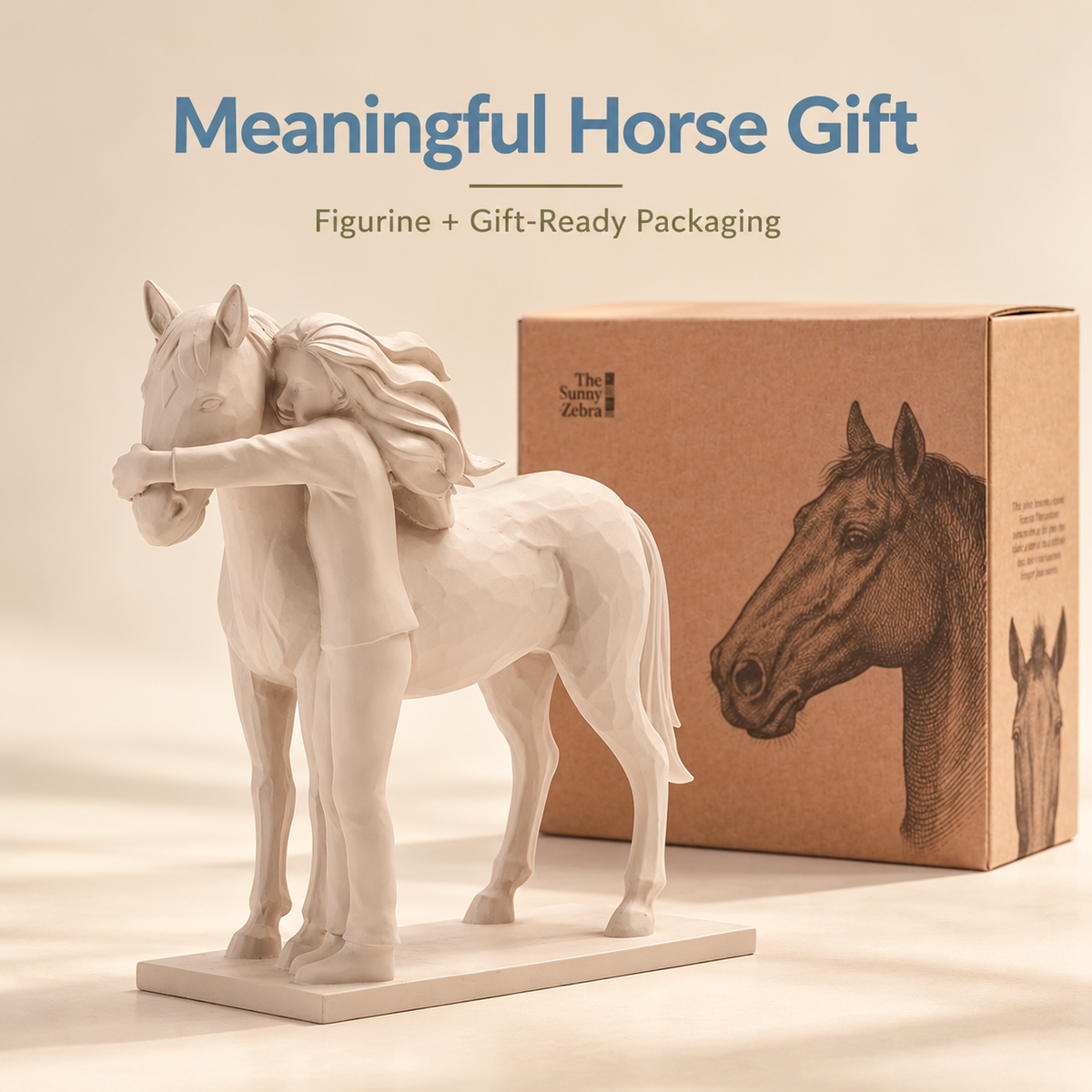 Horse Figurine White