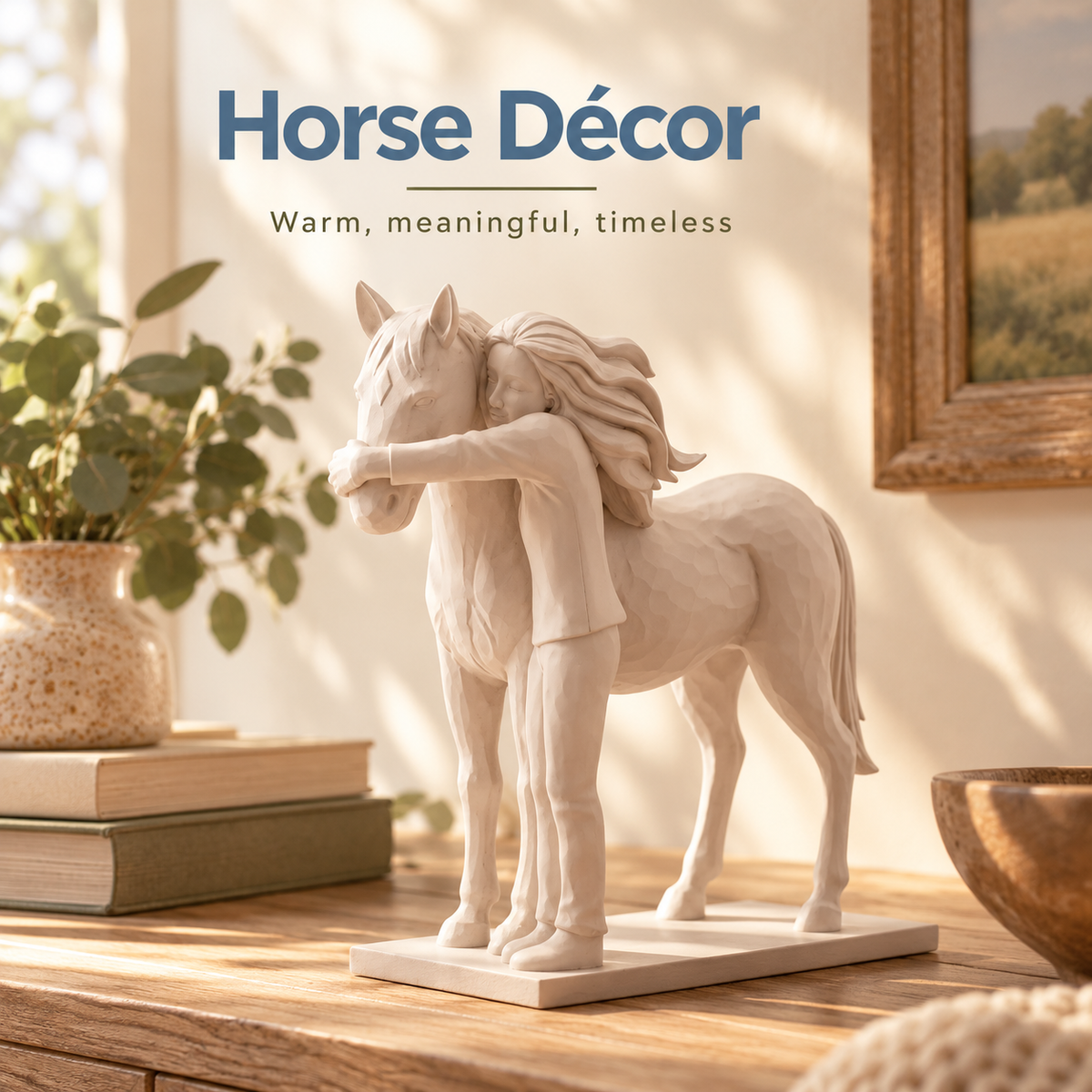 Horse Figurine White